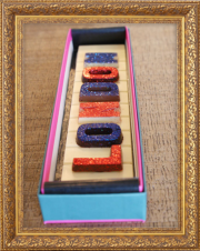 Bespoke solid chocolate "Name Bars"